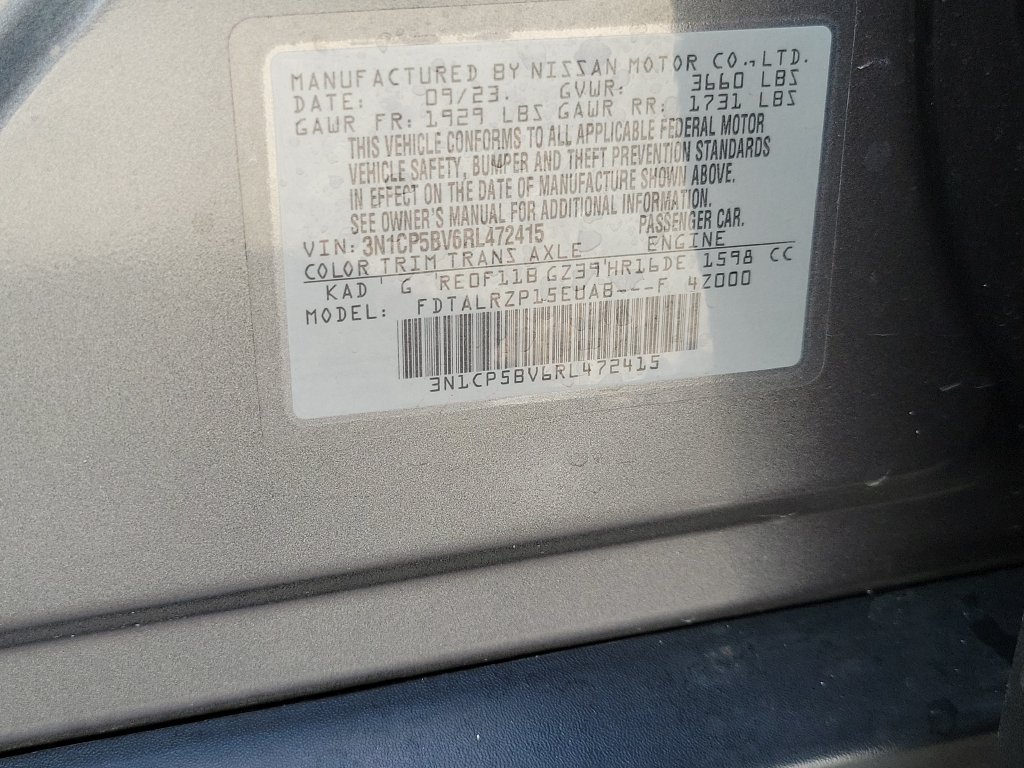Certified 2024 Nissan Kicks S FWD image 6