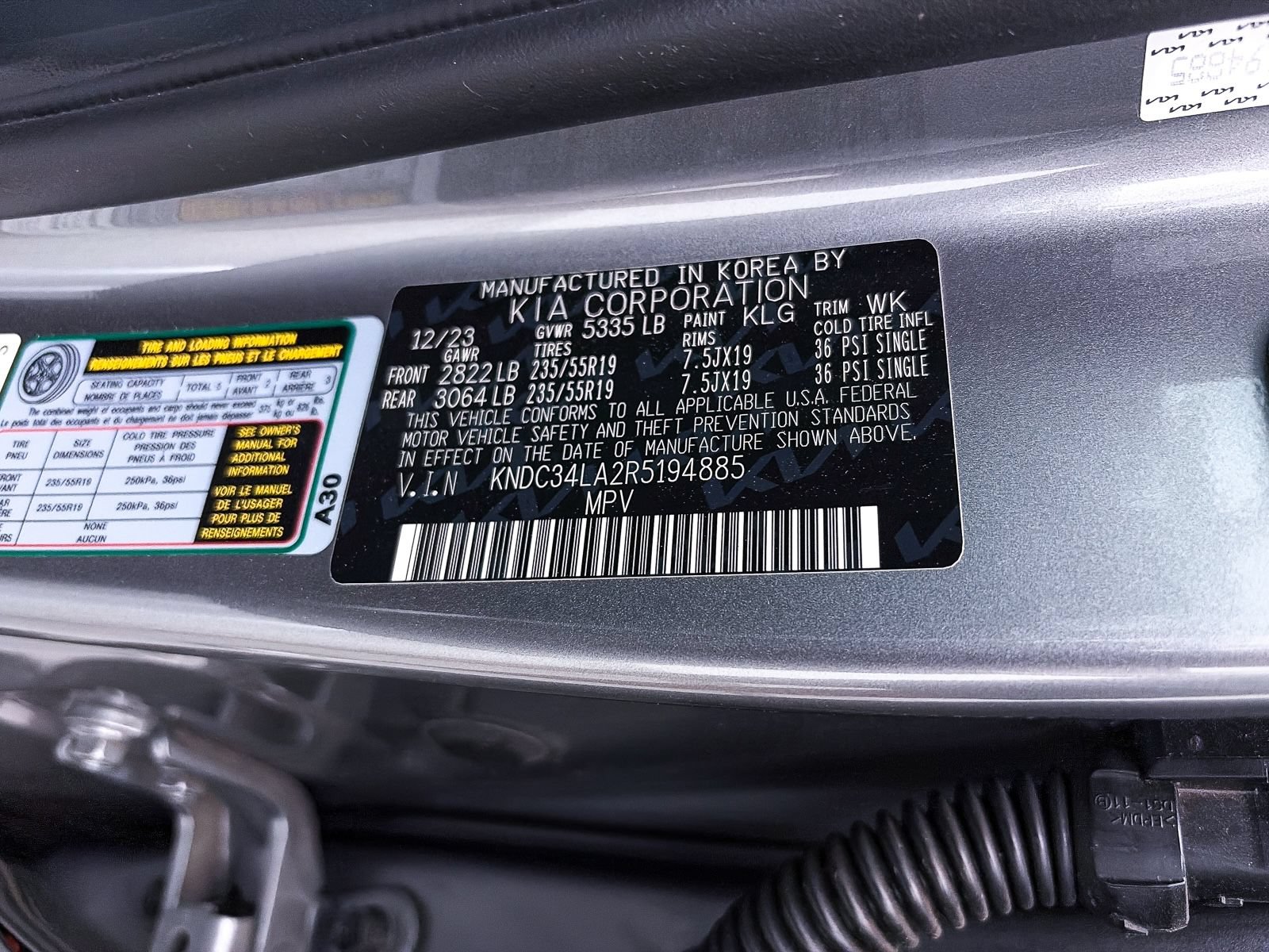 Certified 2024 Kia EV6 Wind RWD image 38