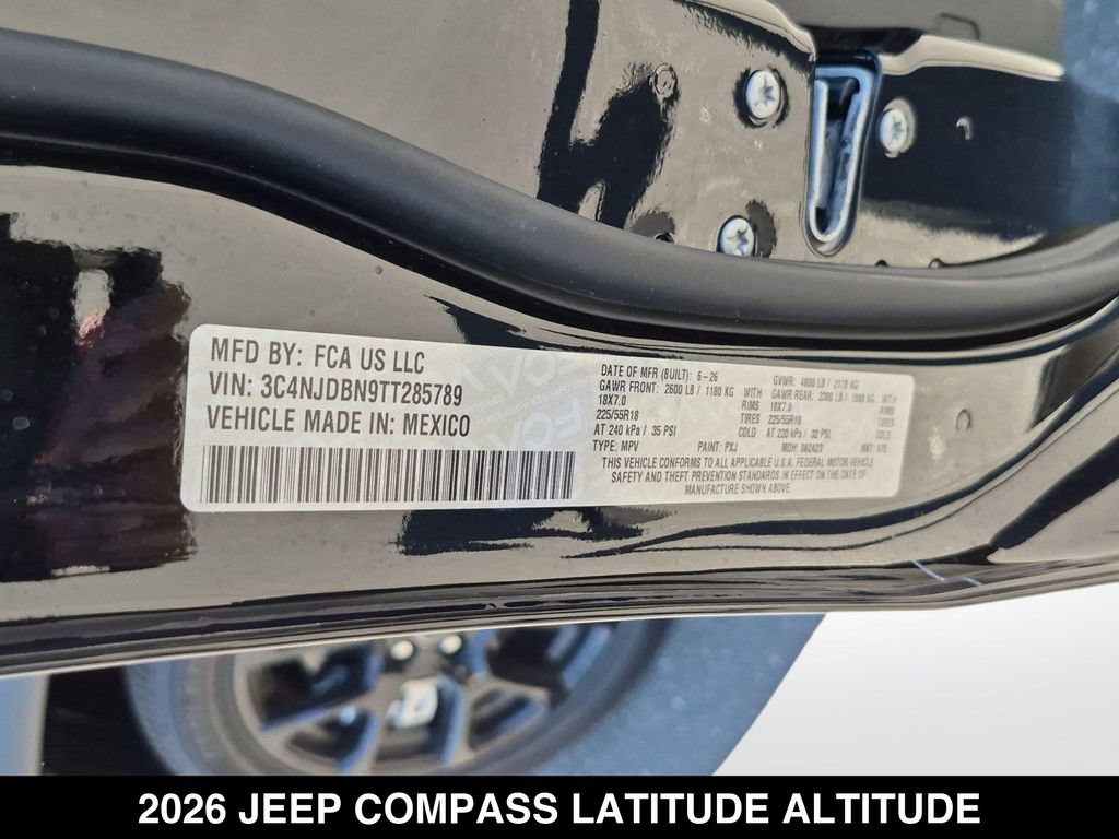 New 2026 Jeep Compass Latitude AWD/4WD image 25