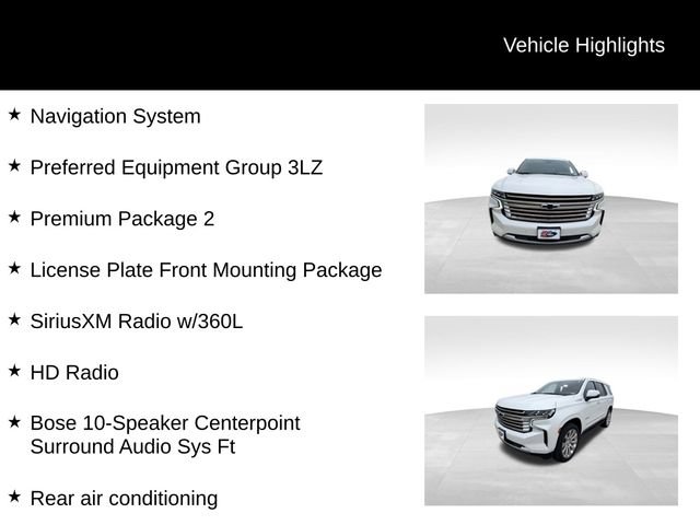Used 2021 Chevrolet Tahoe High Country w/ Premium Package 2 AWD/4WD image 13