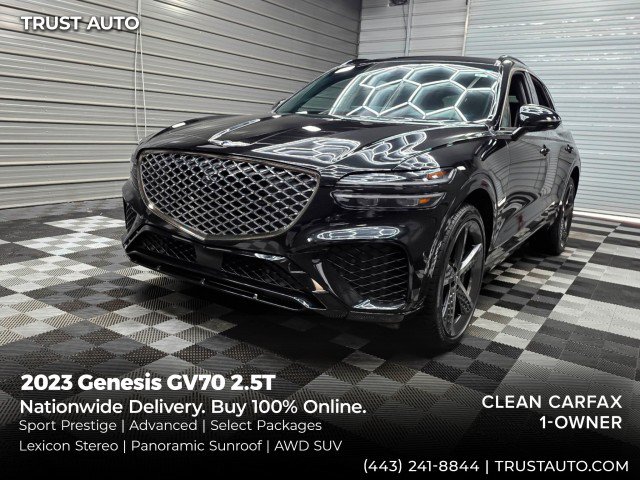 Used 2023 Genesis GV70 2.5T w/ Sport Prestige Package