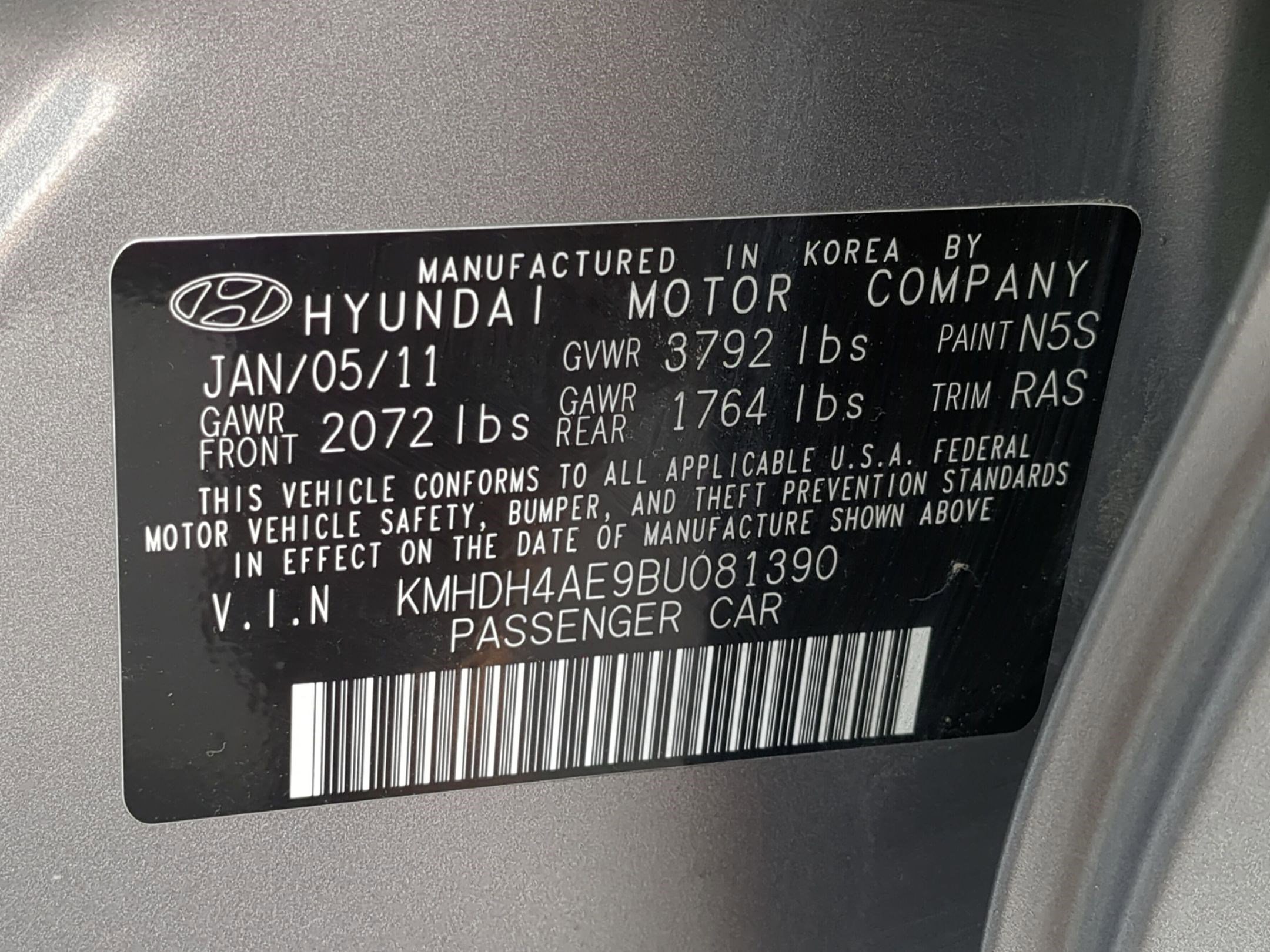 Used 2011 Hyundai Elantra GLS w/ Preferred Equipment Pkg 3 image 33