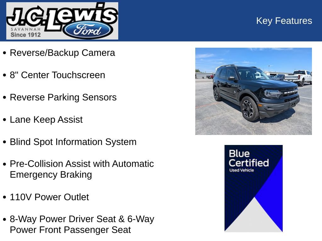 Certified 2021 Ford Bronco Sport Outer Banks AWD/4WD image 33