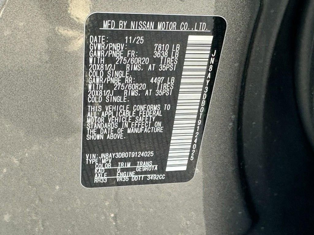 New 2026 Nissan Armada PRO-4X w/ Captain's Chari Seat Package AWD/4WD image 17