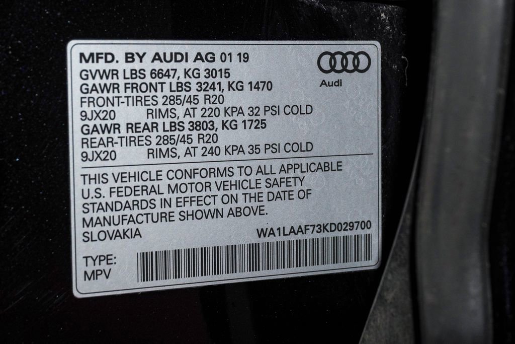 Used 2019 Audi Q7 3.0T Premium Plus w/ Premium Plus Package AWD/4WD image 30