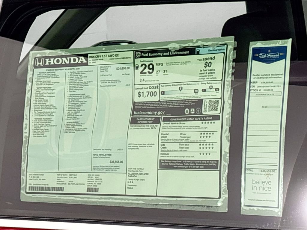 New 2026 Honda CR-V EX image 24