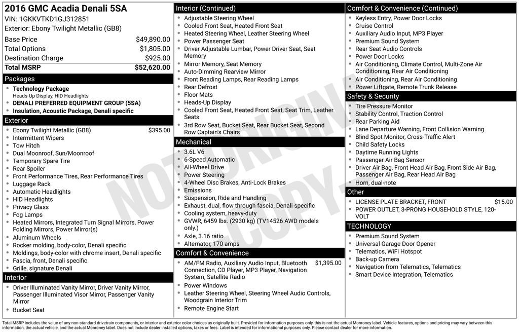 Used 2016 GMC Acadia Denali image 5