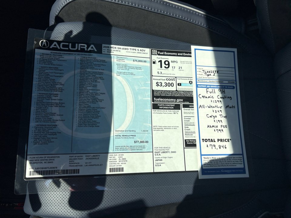 New 2026 Acura MDX Type S AWD/4WD image 33