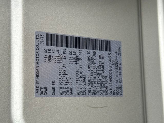 Used 2018 Nissan Pathfinder Platinum w/ Cargo Package image 30