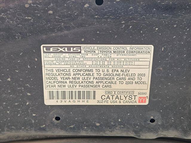 Used 2003 Lexus SC 430 Convertible RWD image 20