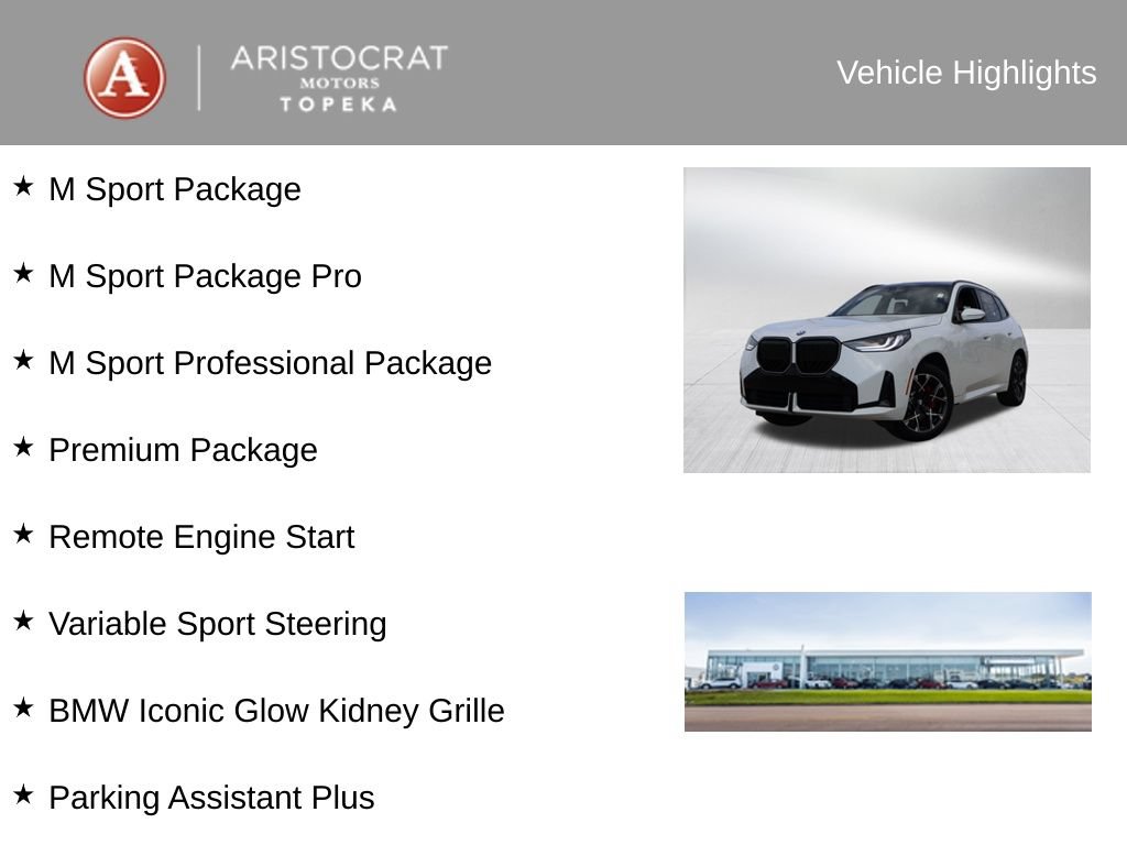 Certified 2026 BMW X3 xDrive30i w/ Premium Package AWD/4WD image 4