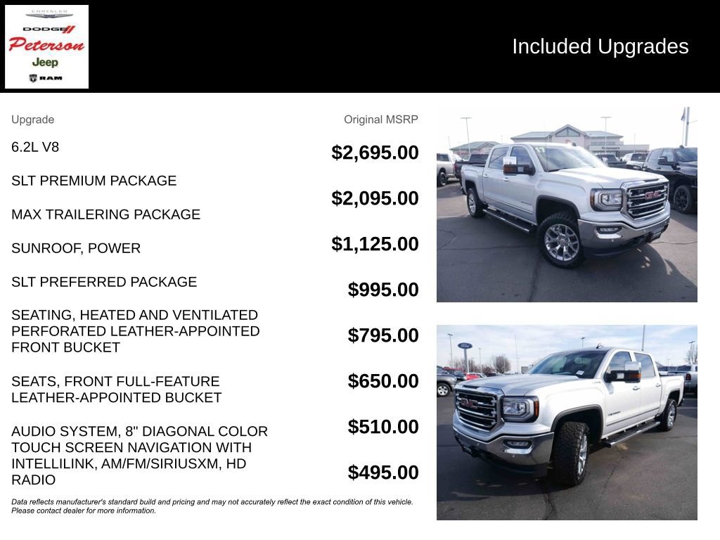 Used 2017 GMC Sierra 1500 SLT w/ SLT Premium Package image 13