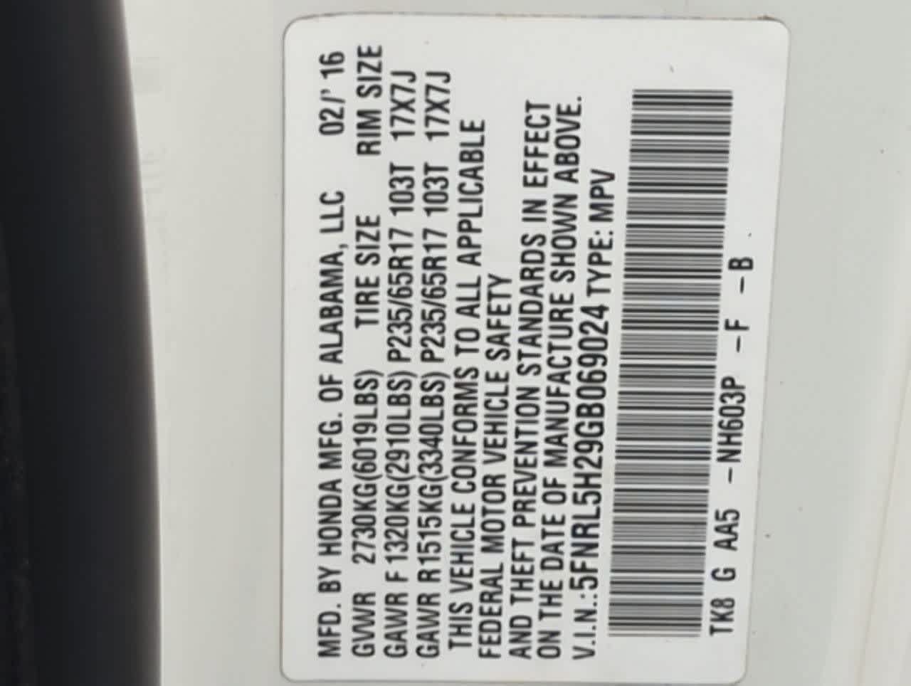 Used 2016 Honda Odyssey LX image 36