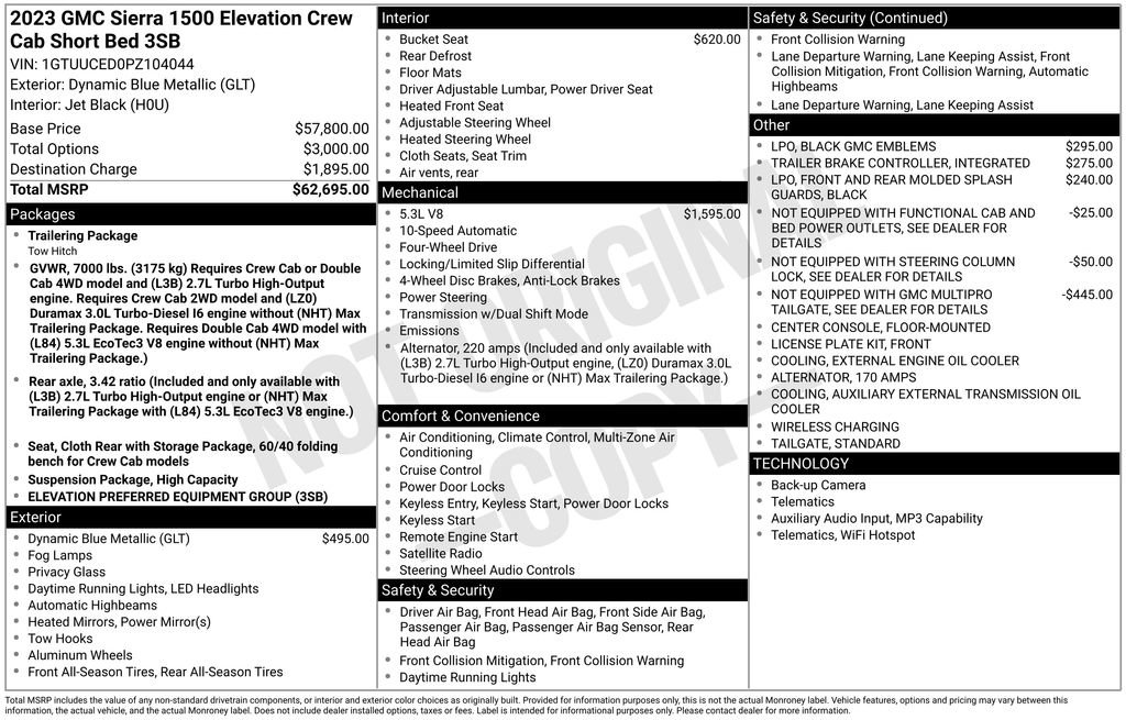 Used 2023 GMC Sierra 1500 Elevation AWD/4WD image 3