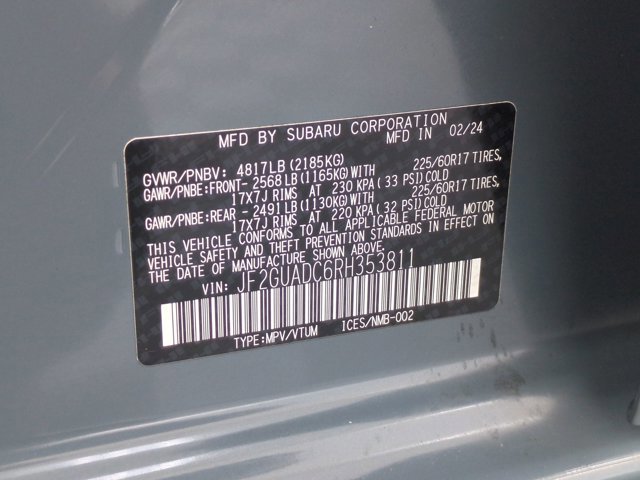 Certified 2024 Subaru Crosstrek 2.0i Premium AWD/4WD image 27