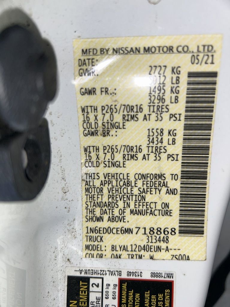 Used 2021 Nissan Frontier S RWD image 6