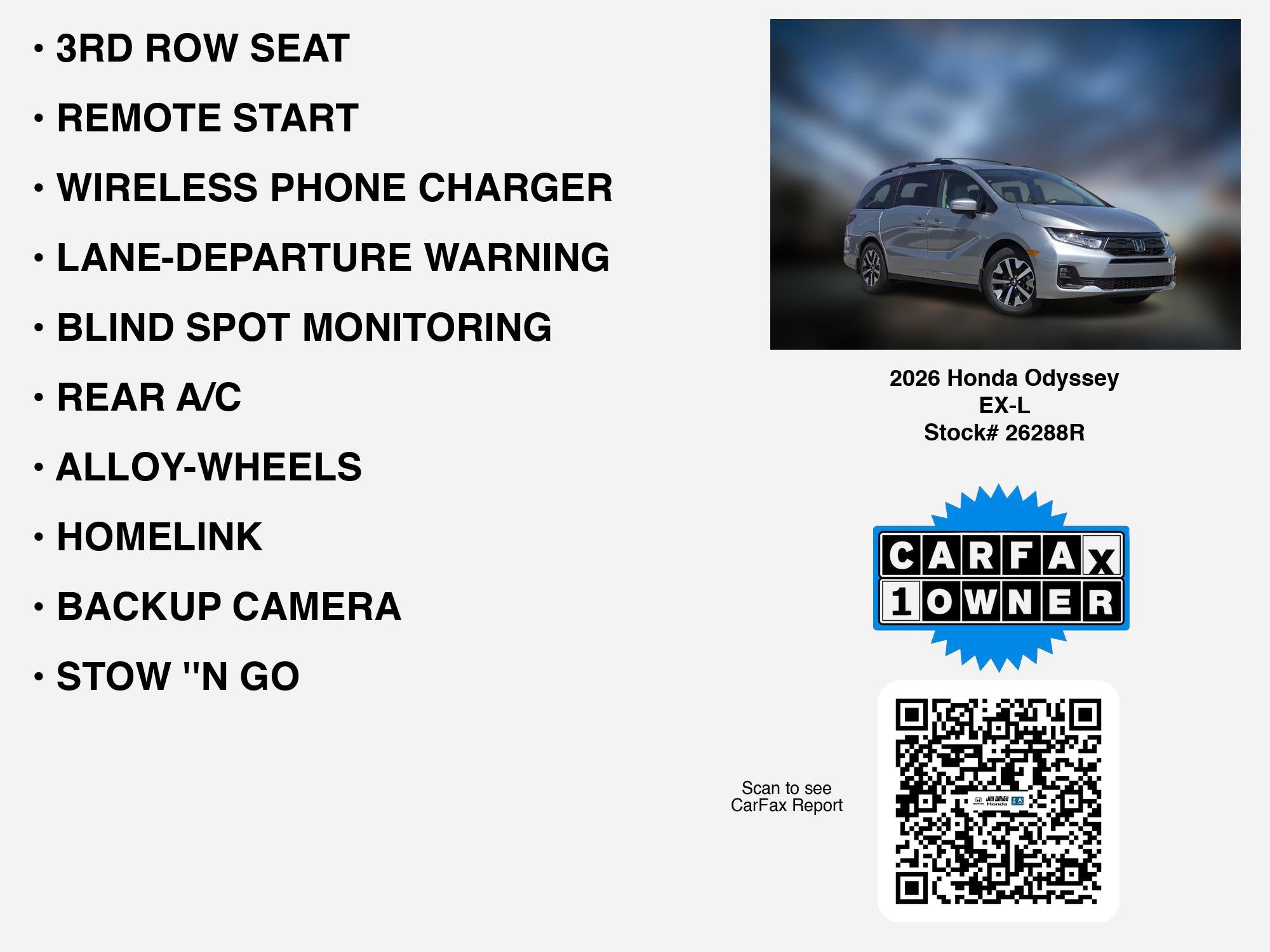 Certified 2026 Honda Odyssey EX-L image 7
