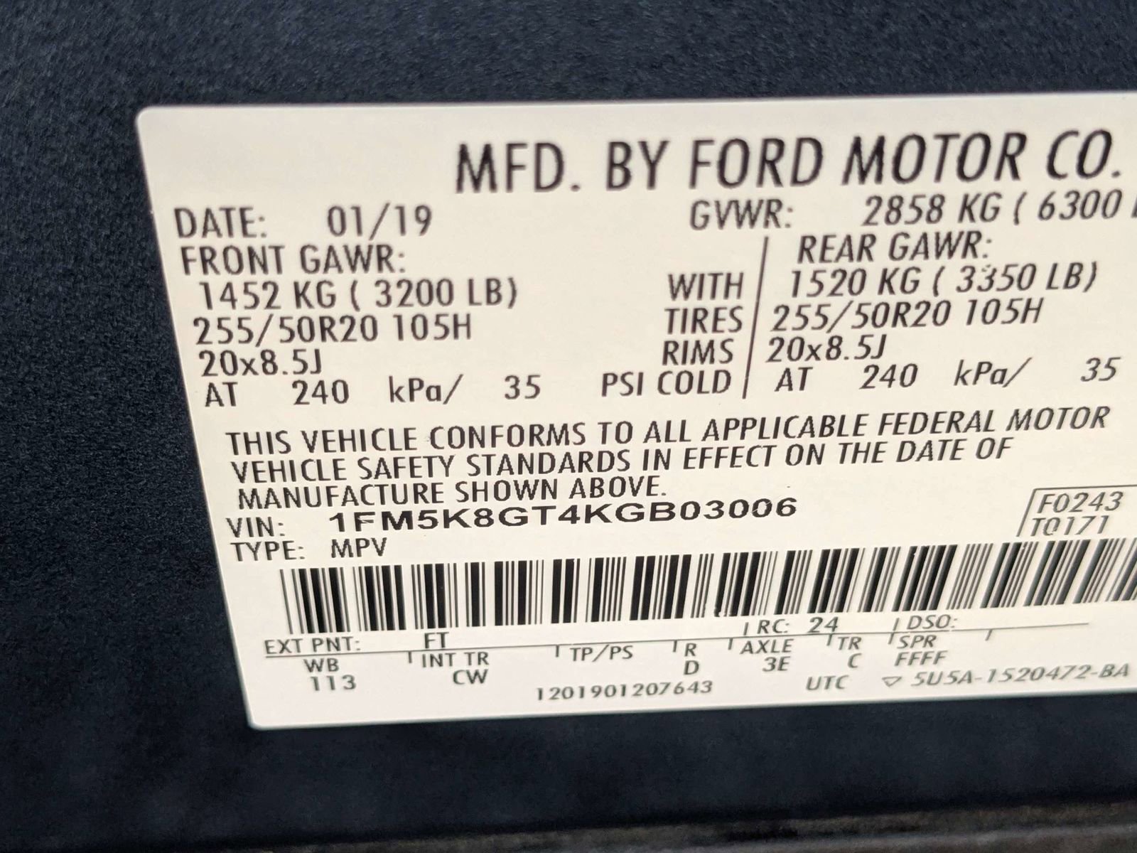 Used 2019 Ford Explorer Sport w/ Equipment Group 401A image 21