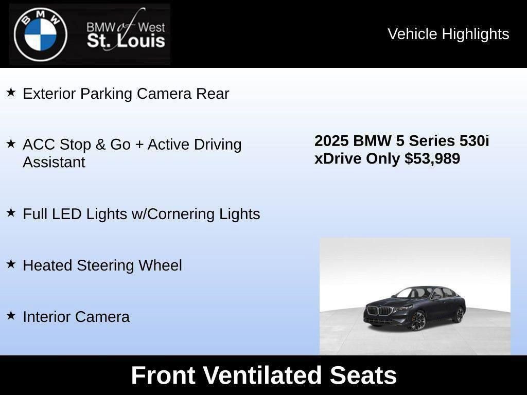 Used 2025 BMW 530i xDrive w/ Premium Package image 47