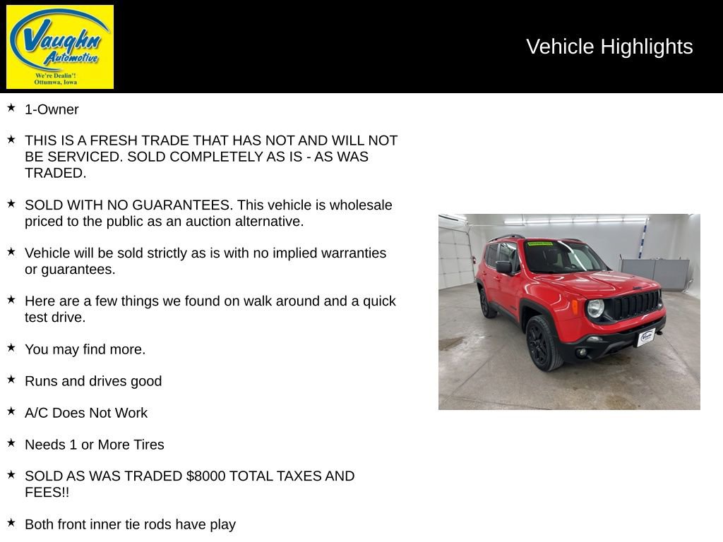 Used 2020 Jeep Renegade Sport image 2