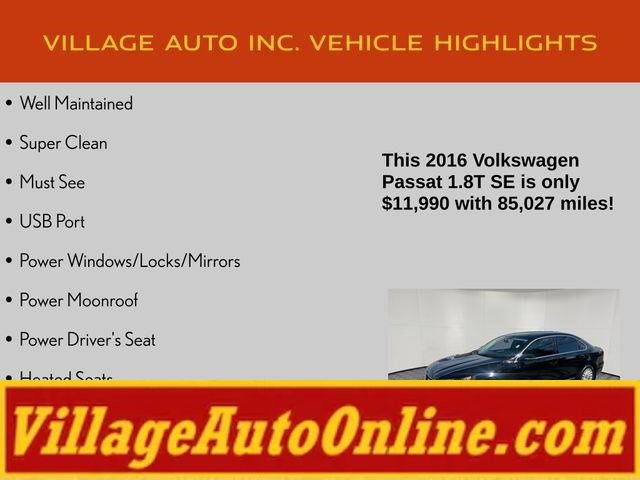 Used 2016 Volkswagen Passat 1.8T SE FWD image 8
