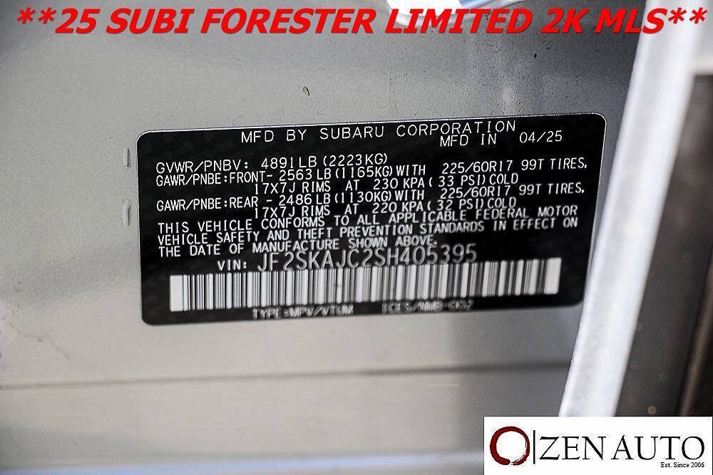 Used 2025 Subaru Forester Wilderness AWD/4WD image 24