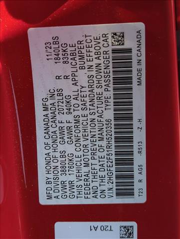Used 2024 Honda Civic Sport image 30