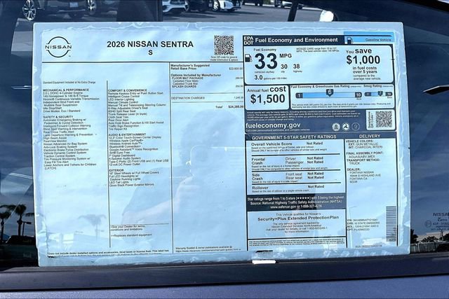 New 2026 Nissan Sentra S image 13