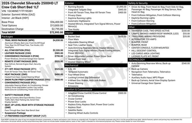 Certified 2026 Chevrolet Silverado 2500 LT w/ Trail Boss Package image 31
