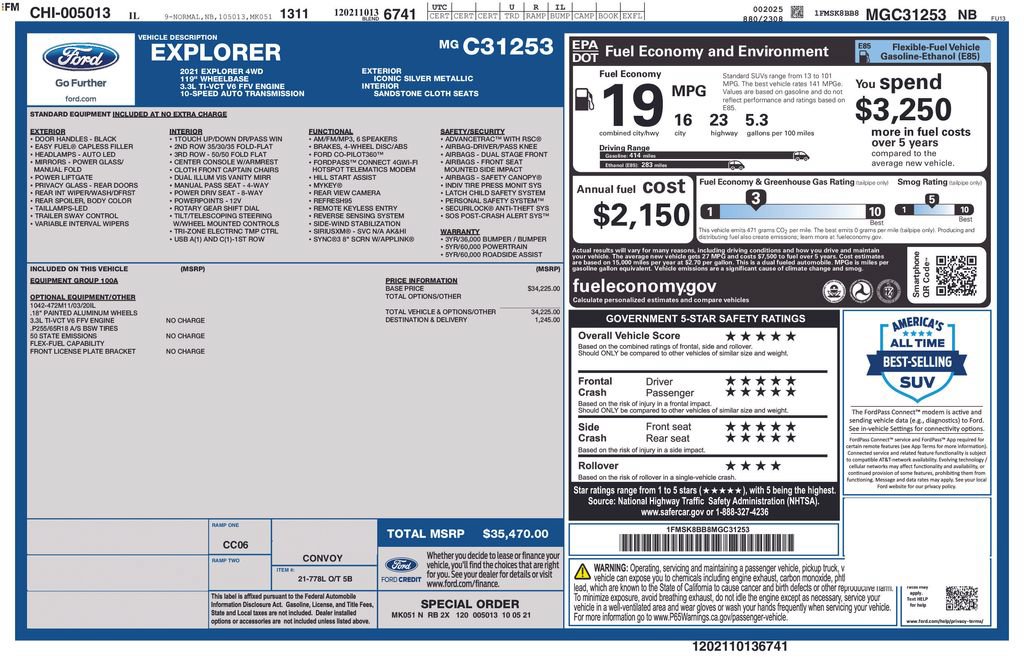 Used 2021 Ford Explorer 4WD image 36