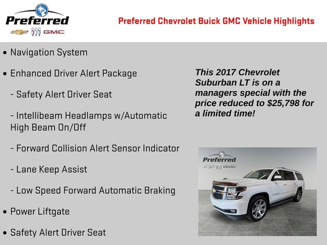 Certified 2017 Chevrolet Suburban LT image 2