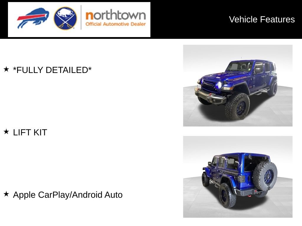 Used 2019 Jeep Wrangler Unlimited Rubicon w/ Uconnect 4C Nav & Sound Group AWD/4WD image 4