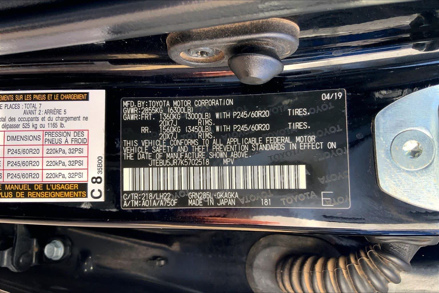 Used 2019 Toyota 4Runner Limited AWD/4WD image 37
