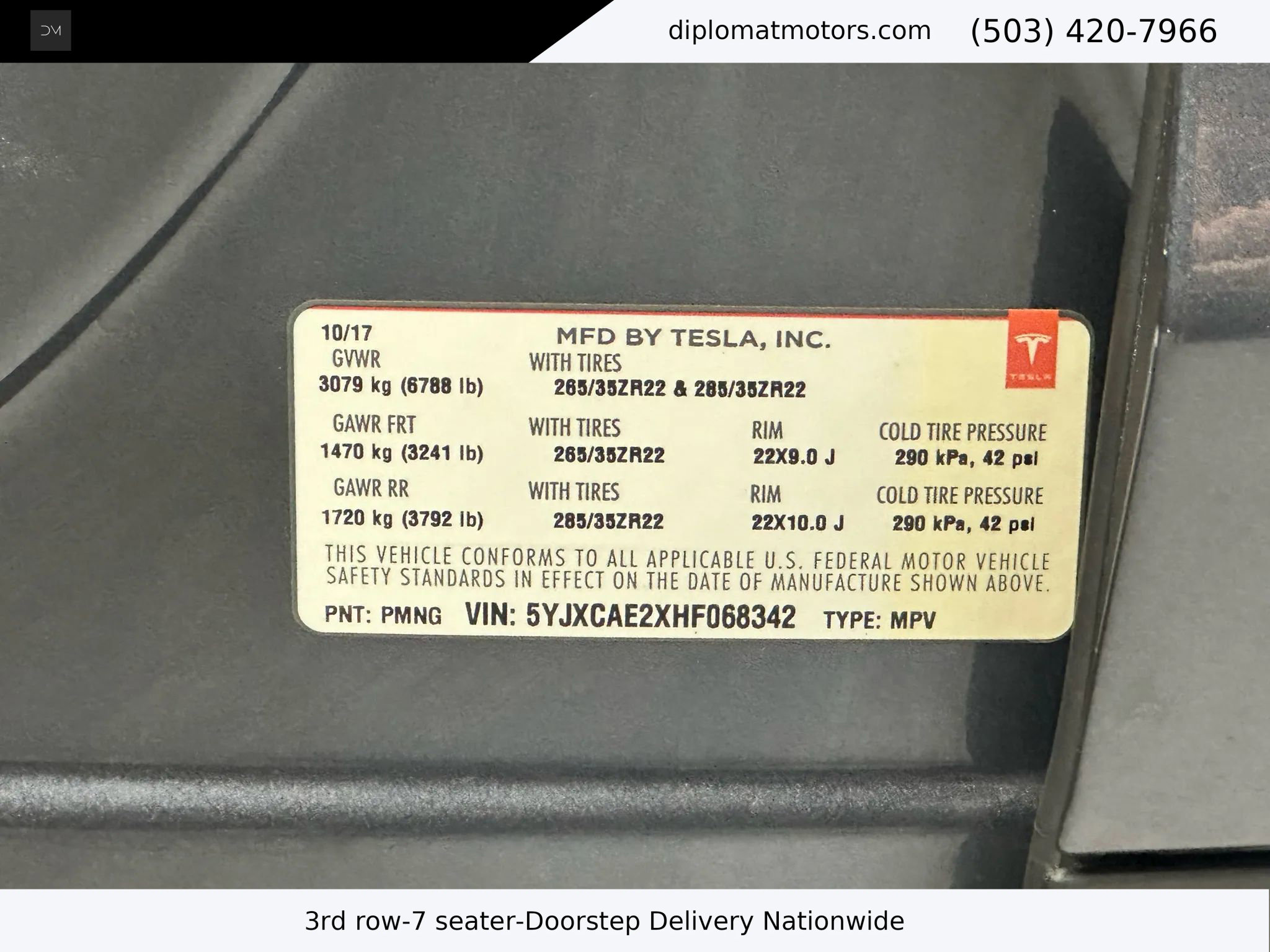 Used 2017 Tesla Model X 90D image 47