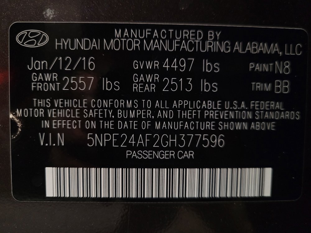 Used 2016 Hyundai Sonata SE FWD image 33