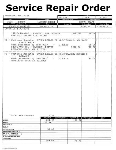 Certified 2025 Honda Accord SE image 15