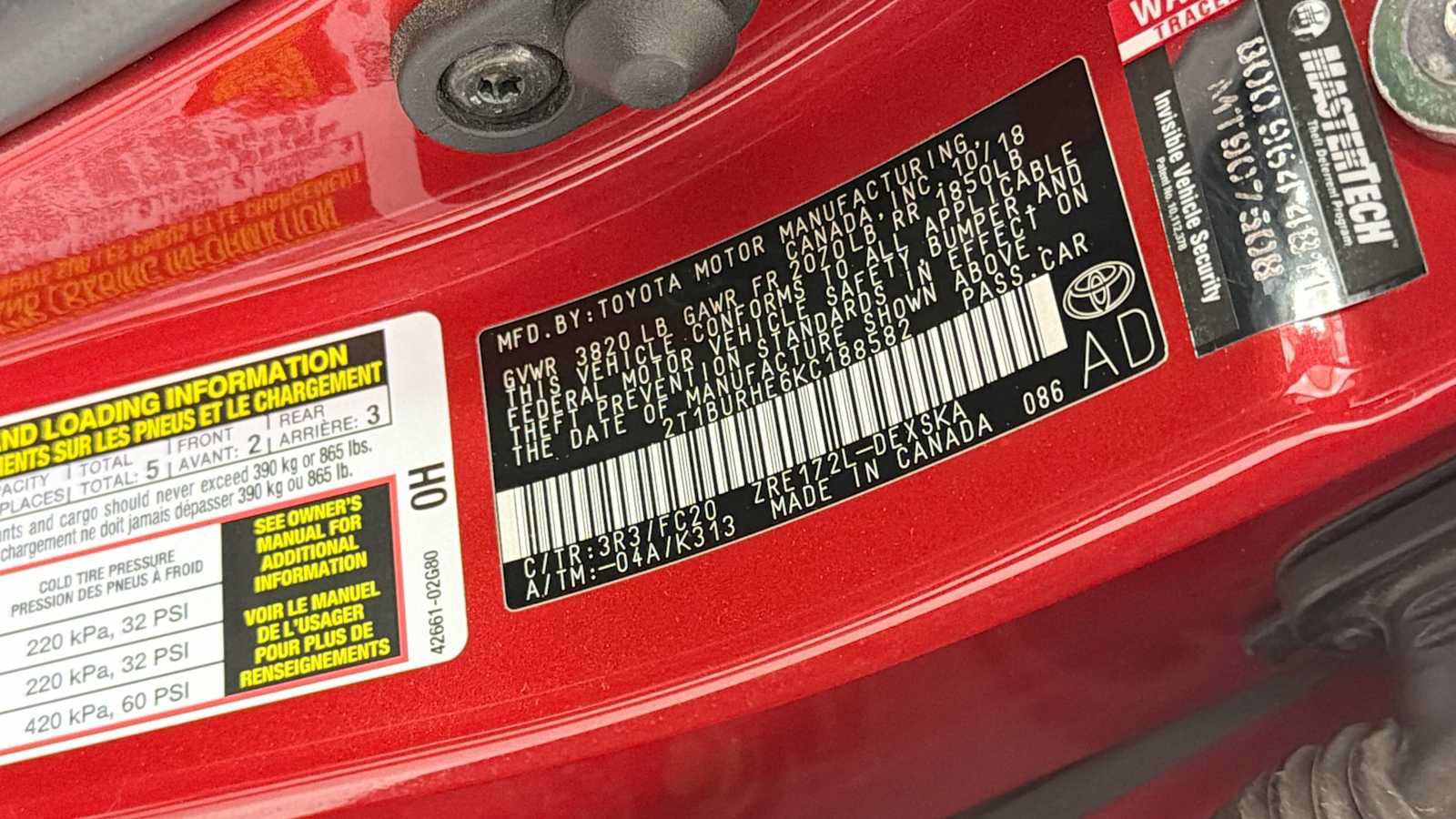 Certified 2019 Toyota Corolla SE FWD image 11