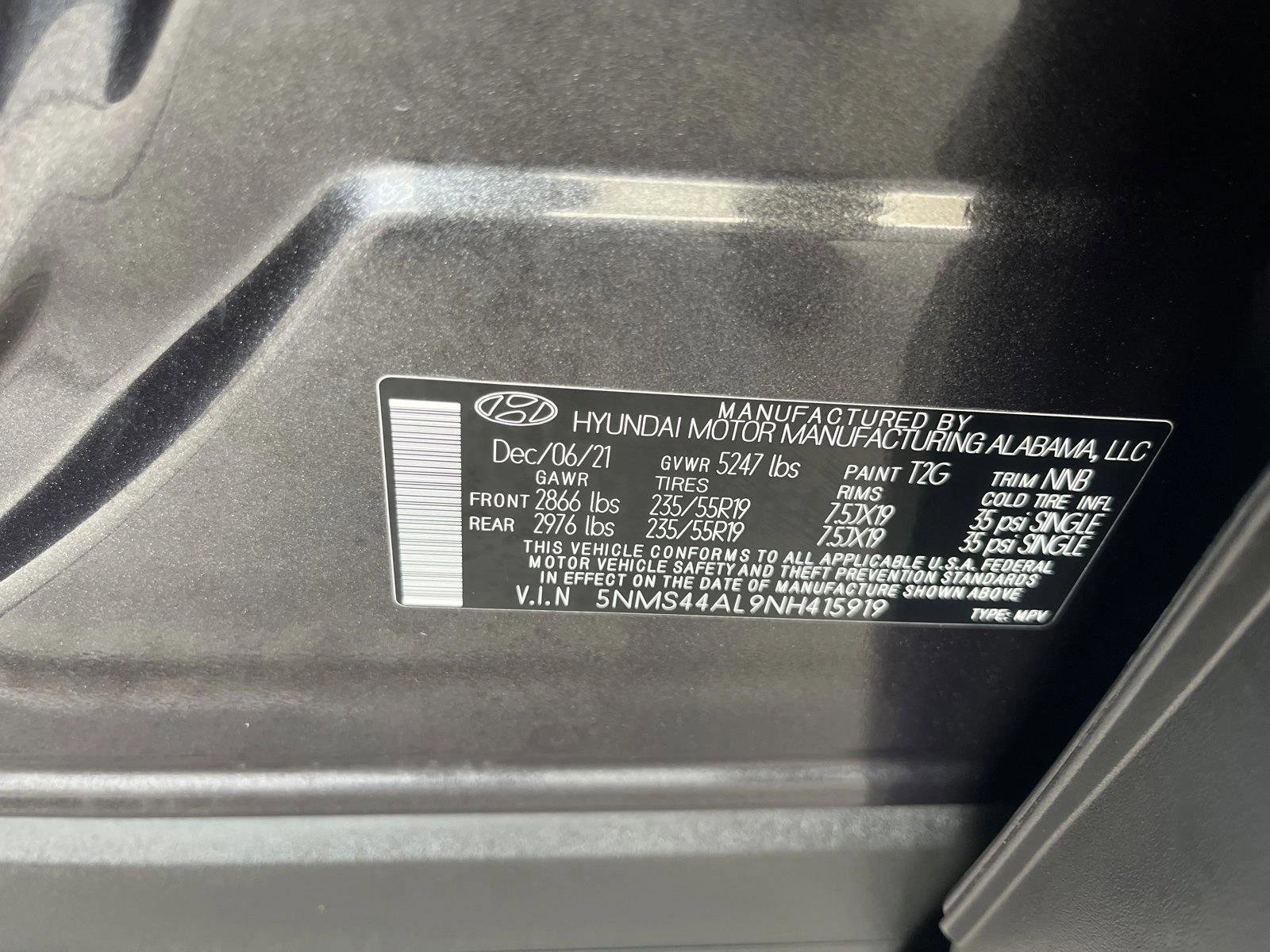Used 2022 Hyundai Santa Fe Limited w/ Cargo Package FWD image 29