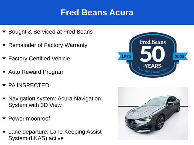 Used 2025 Acura TLX w/ Technology Package FWD image 3