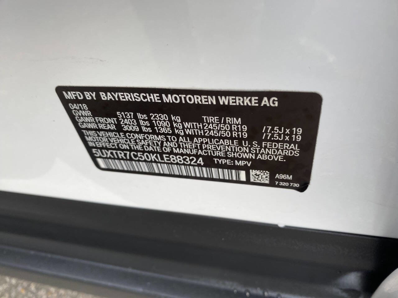 Used 2019 BMW X3 sDrive30i w/ Premium Package image 67