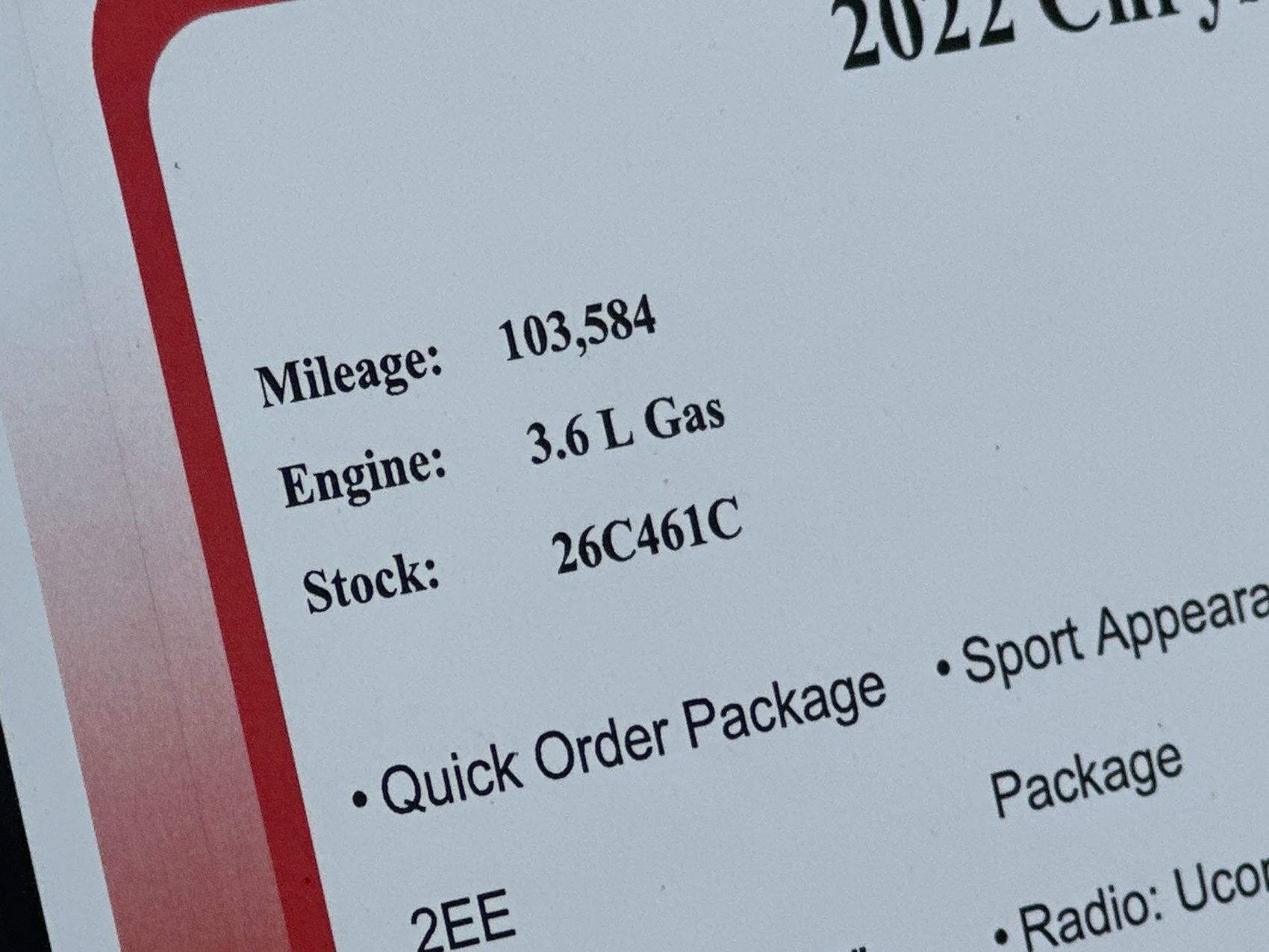 Used 2022 Chrysler 300 Touring w/ Sport Appearance Package RWD image 24