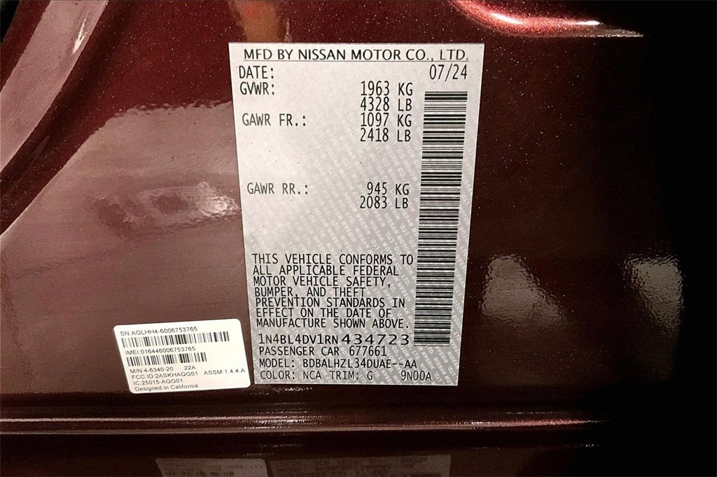 Certified 2024 Nissan Altima 2.5 SV w/ SV Premium Package image 32