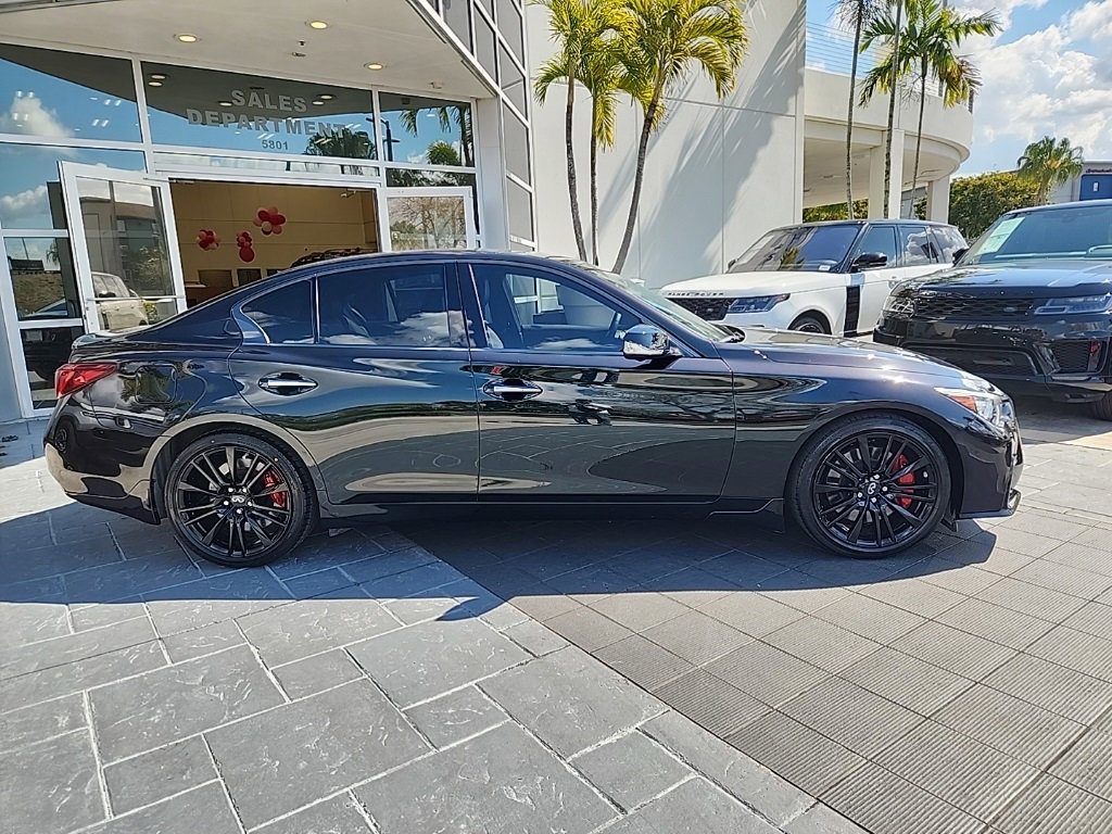 Used 2023 INFINITI Q50 Red Sport 400 w/ Black Opal Edition image 8