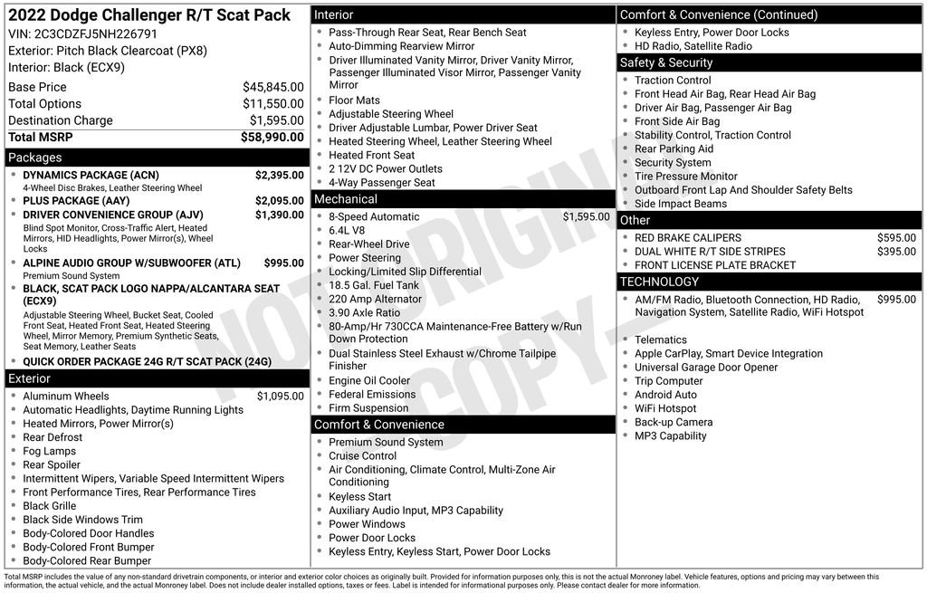 Used 2022 Dodge Challenger R/T Scat Pack w/ Dynamics Package image 29