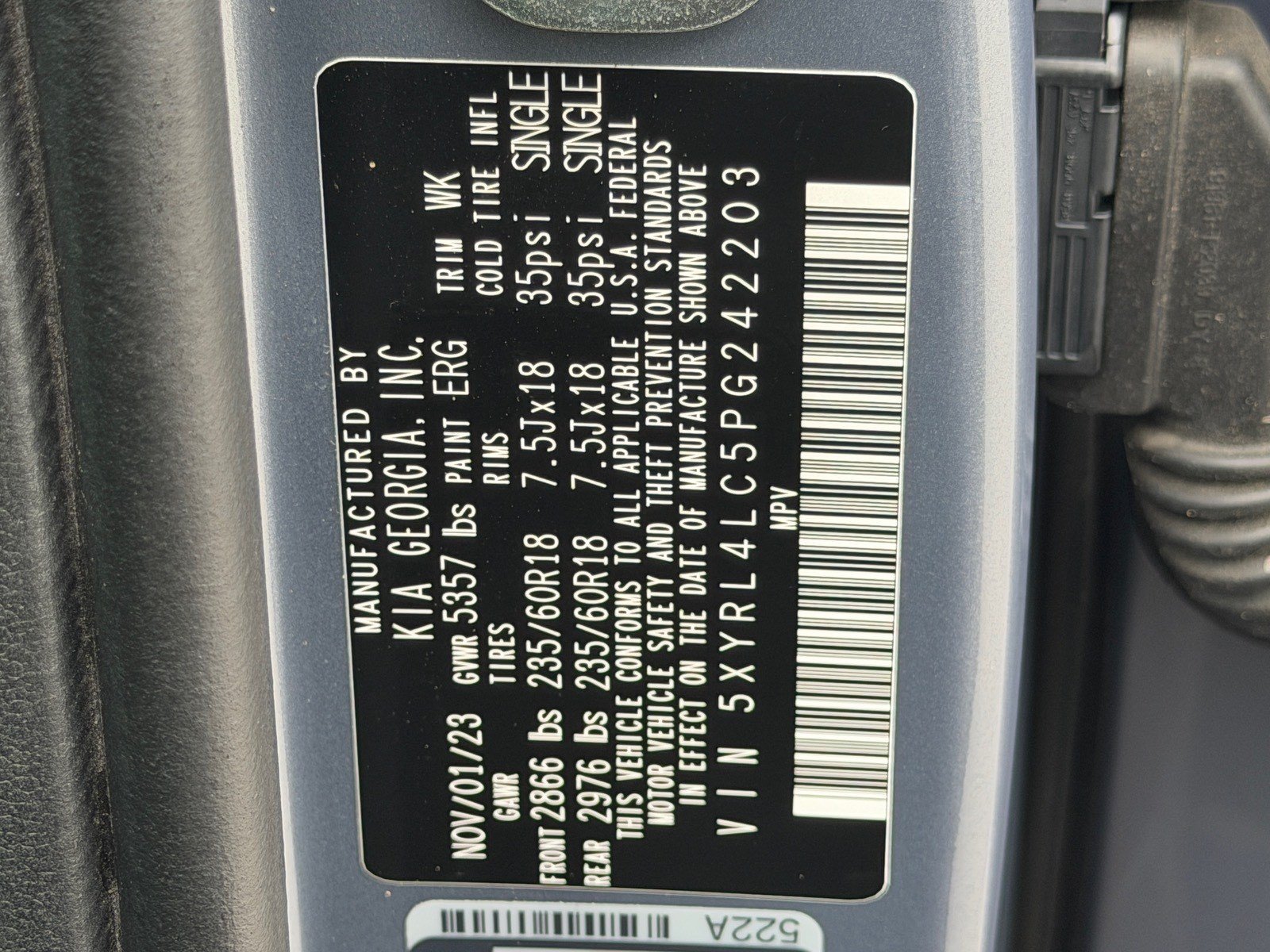 Certified 2023 Kia Sorento S FWD image 47