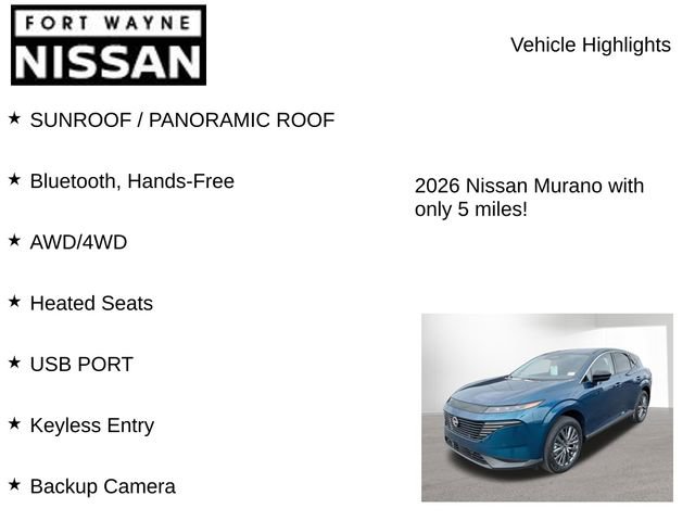 New 2026 Nissan Murano SL image 8