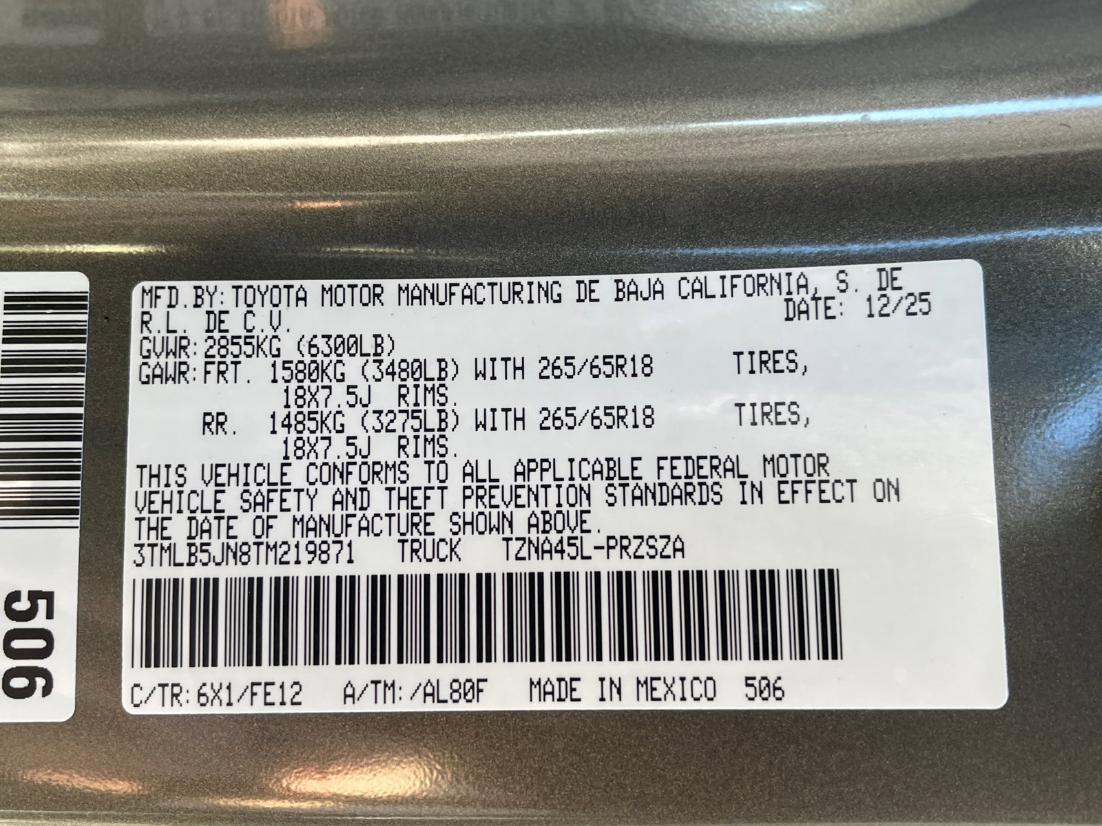 New 2026 Toyota Tacoma TRD Sport w/ TRD Sport Upgrade Package image 21