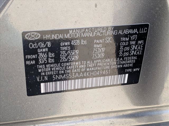 Used 2019 Hyundai Santa Fe Limited FWD image 25