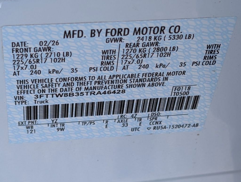 New 2026 Ford Maverick XL w/ Equipment Group 101A image 50