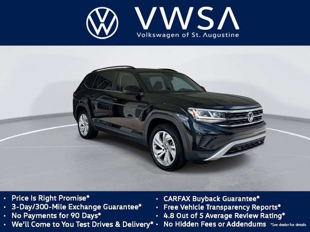 Used 2021 Volkswagen Atlas SE w/ Panoramic Sunroof Package